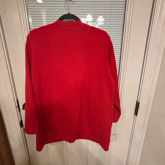 Blair Red Cardigan with Bowling Design - Picture 7 of 8